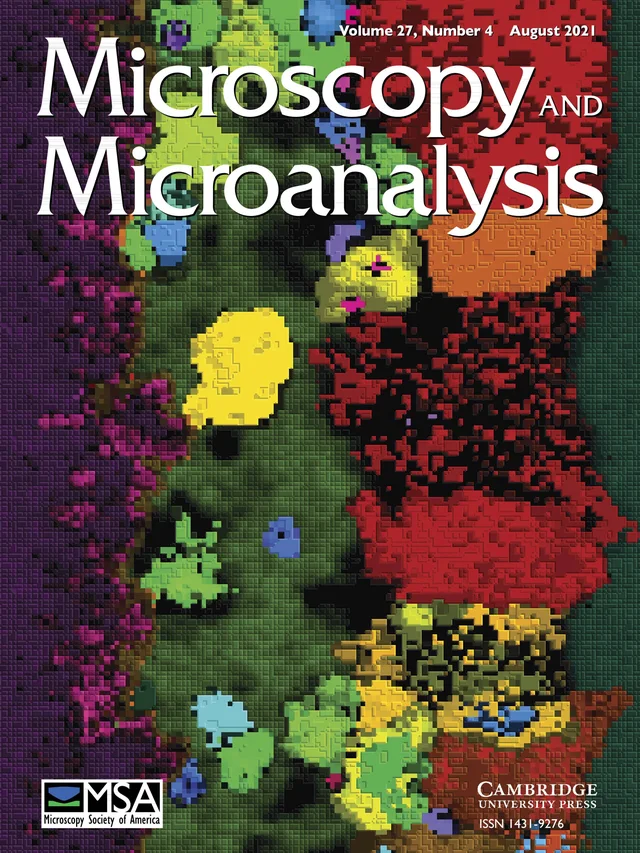 Microscopy and Microanalysis cover, Aug 2021