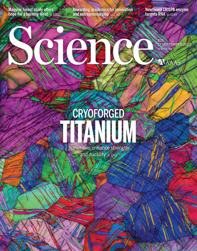 Science cover, Sep 2021